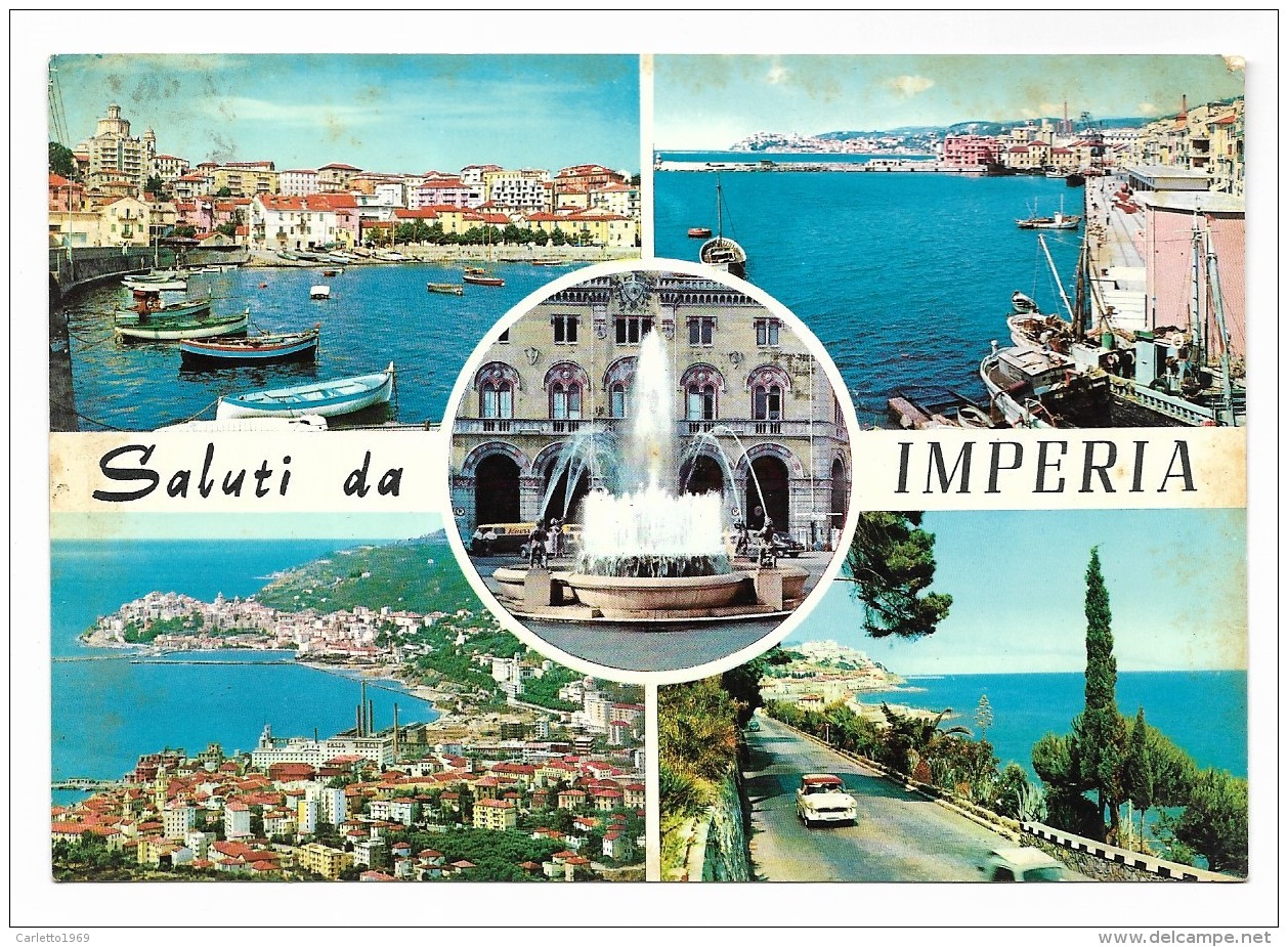 SALUTI DA IMPERIA VEDUTE  VIAGGIATA  FG - Imperia