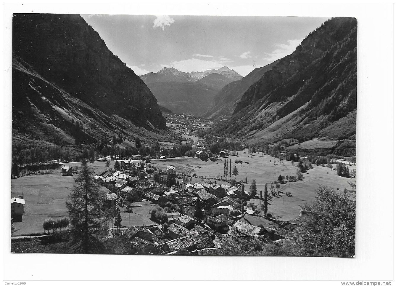 COURMAYEUR - VILLAGGIO DI ENTREVES E COURMAYEUR IN FONDO VIAGGIATA FG - Other & Unclassified