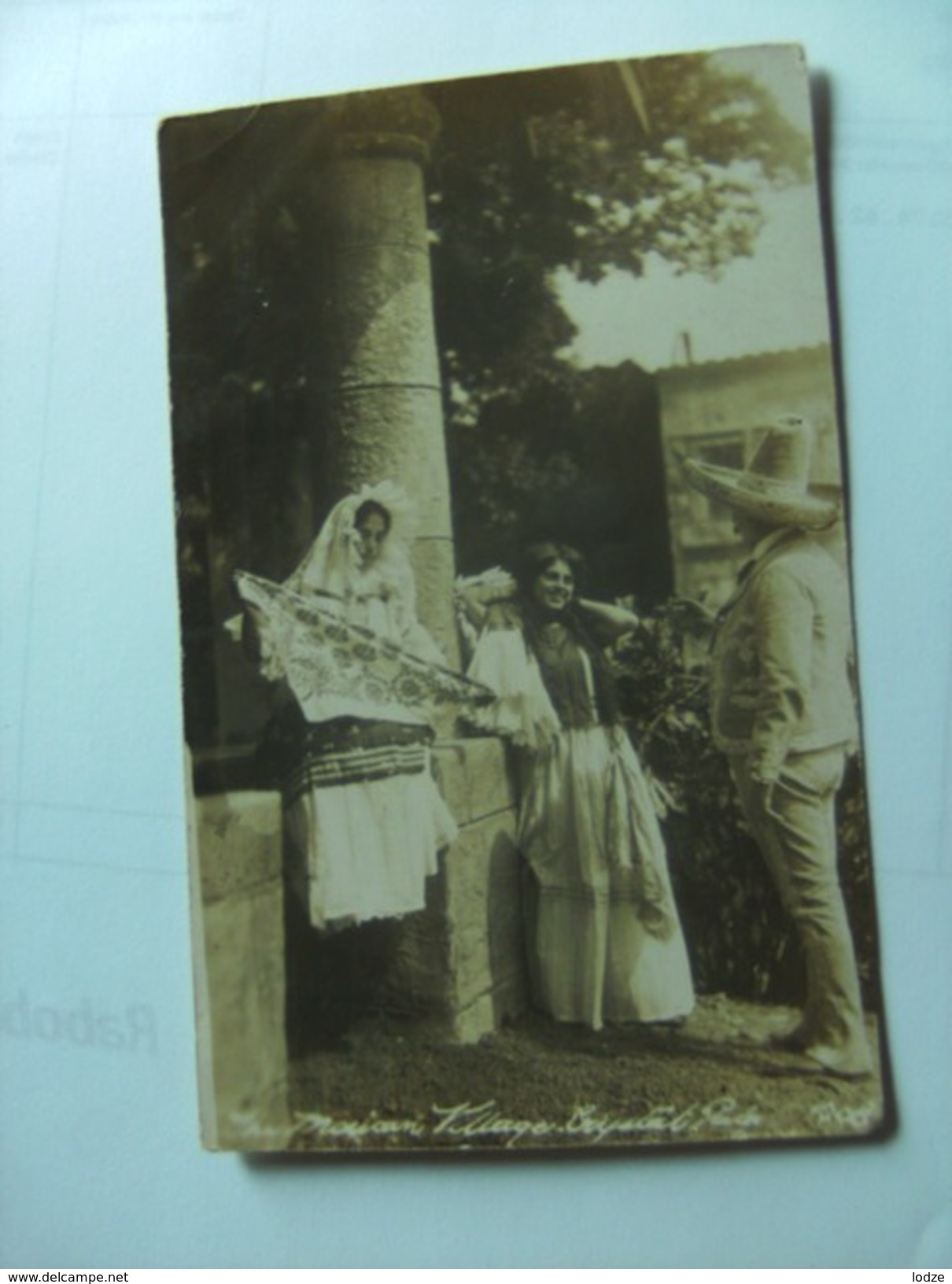 Mexico Photocard Mexican Village With Nice Ladies - Mexico