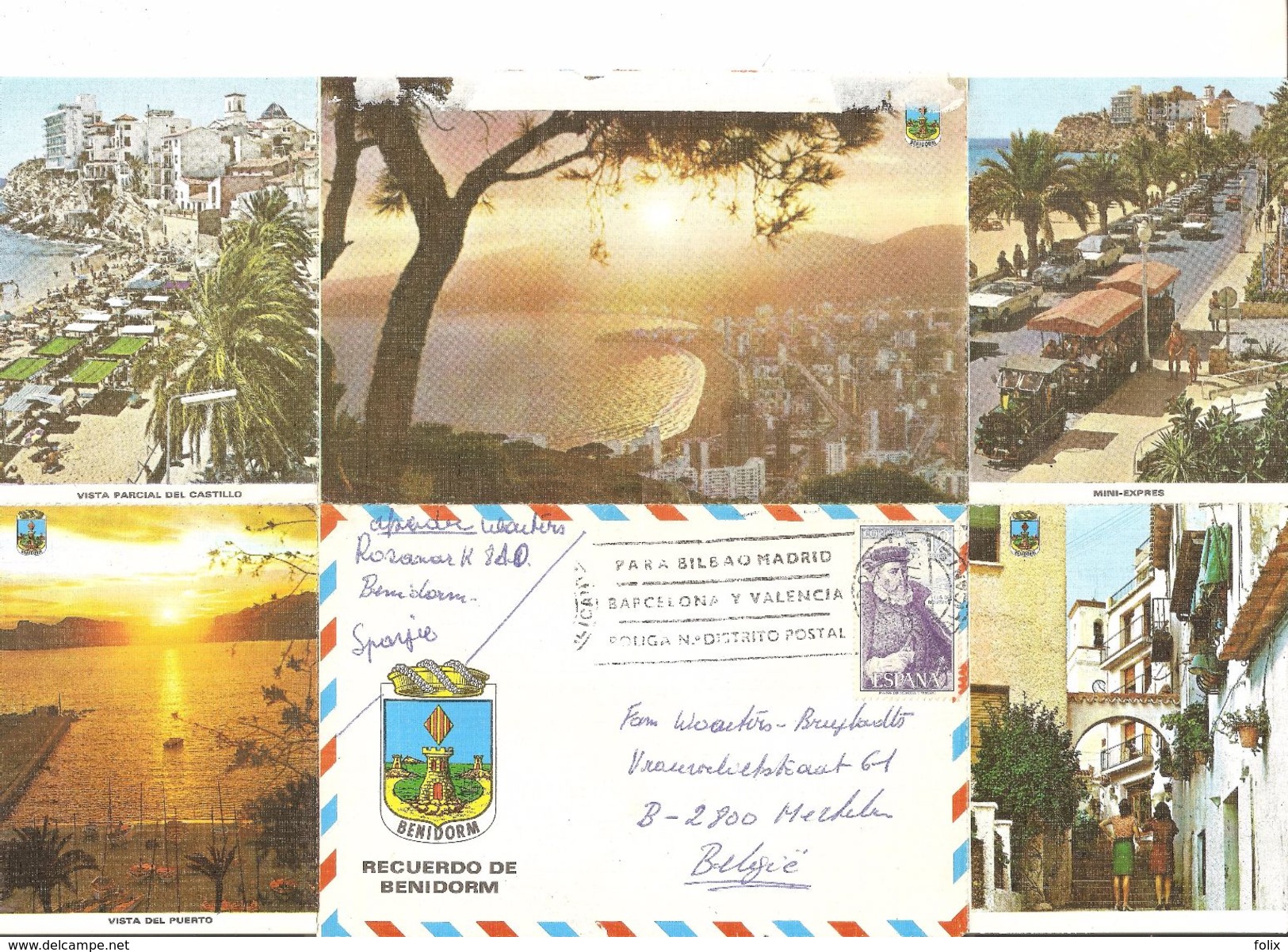 Benidorm - Letter Card 1977 - Alicante