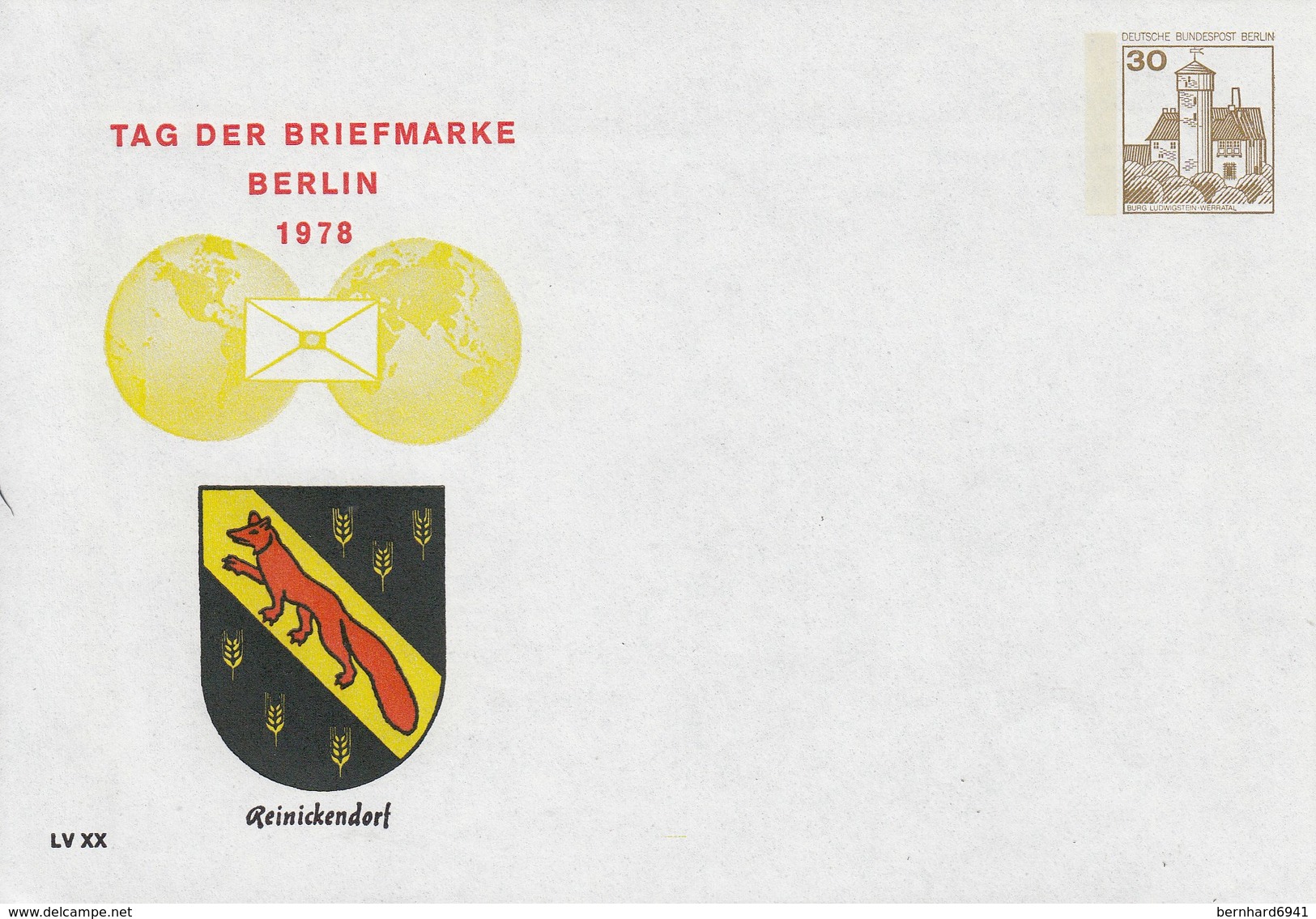 B PU 68/13**  Tag Der Briefmarke Berlin 1978 - Renickendorf - Privatumschläge - Ungebraucht