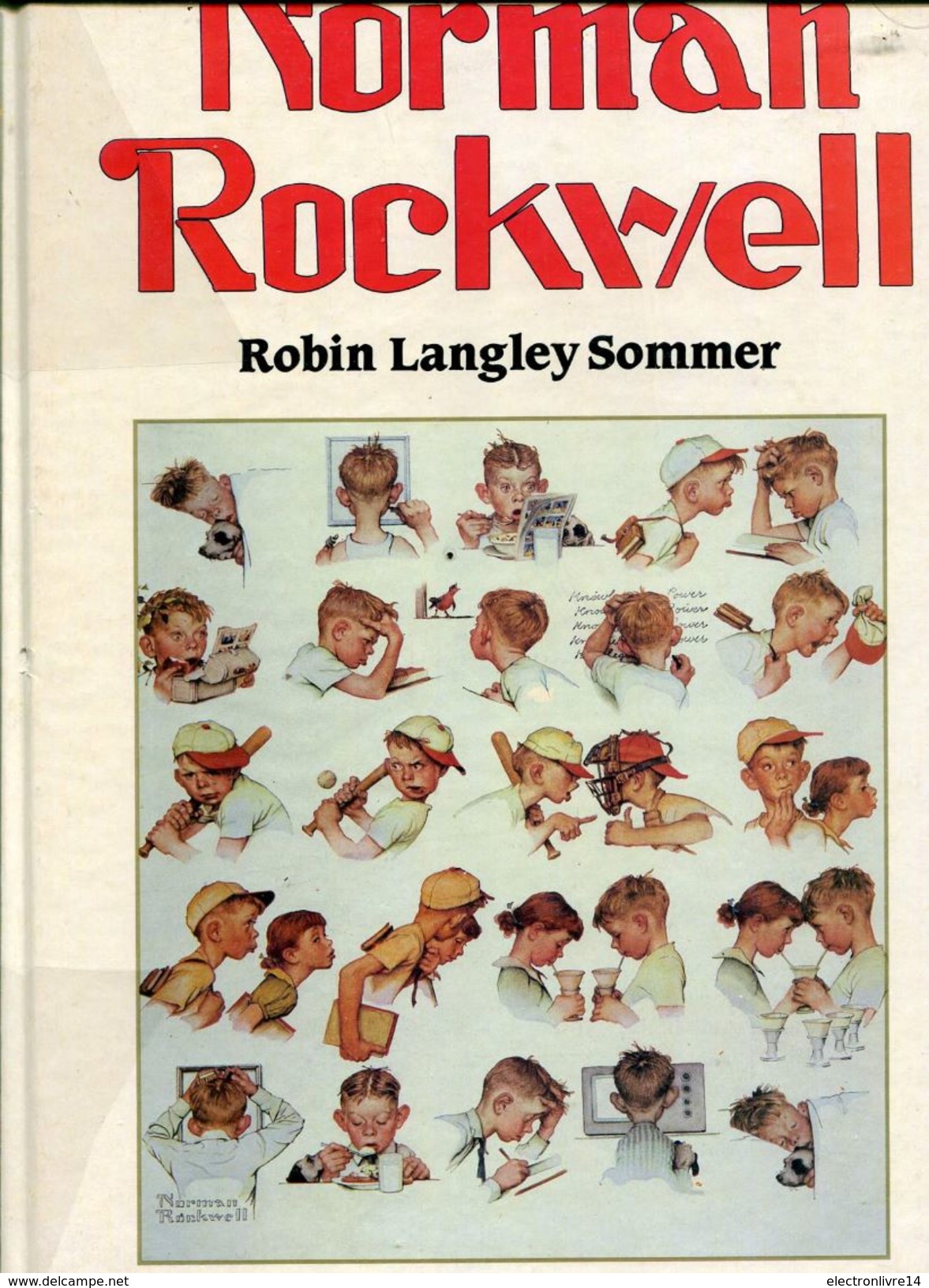 Norman Rockwell Robin Langley Sommer Ed Plm  Relie  25x33cm Magnifique Tbe - Art