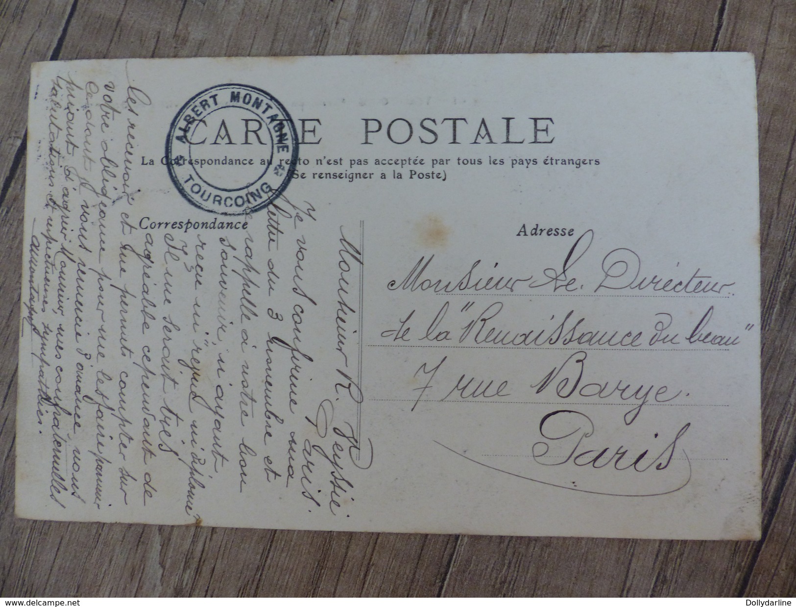 CPA TOURCOING Ferme De La Bourgogne Une Visite De DOUANE Animée Attelage Chevaux 59 NORD Ecrite Circulée 1907 - Tourcoing