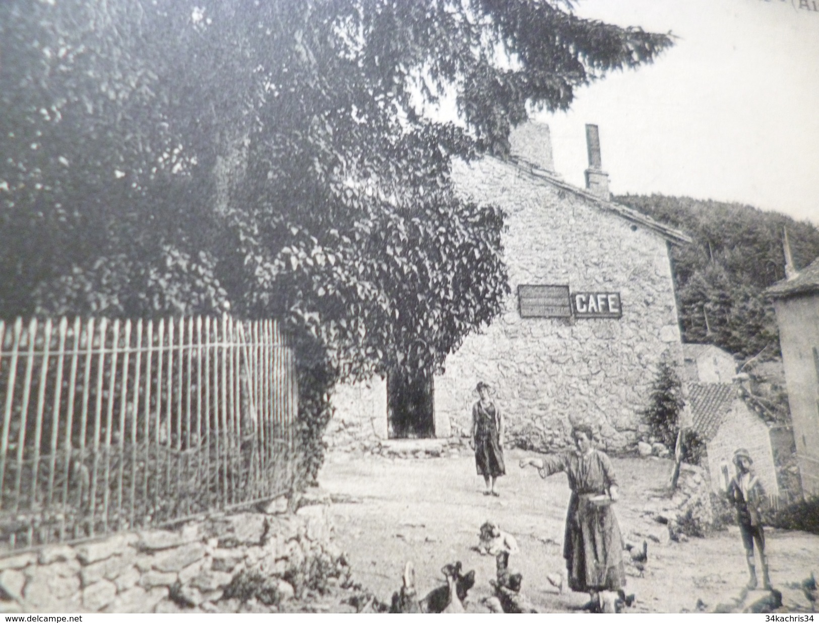 CPA 07 Ardèche Félines La Vierge Bureau De Tabac Poules Aviculture      TBE - Autres & Non Classés