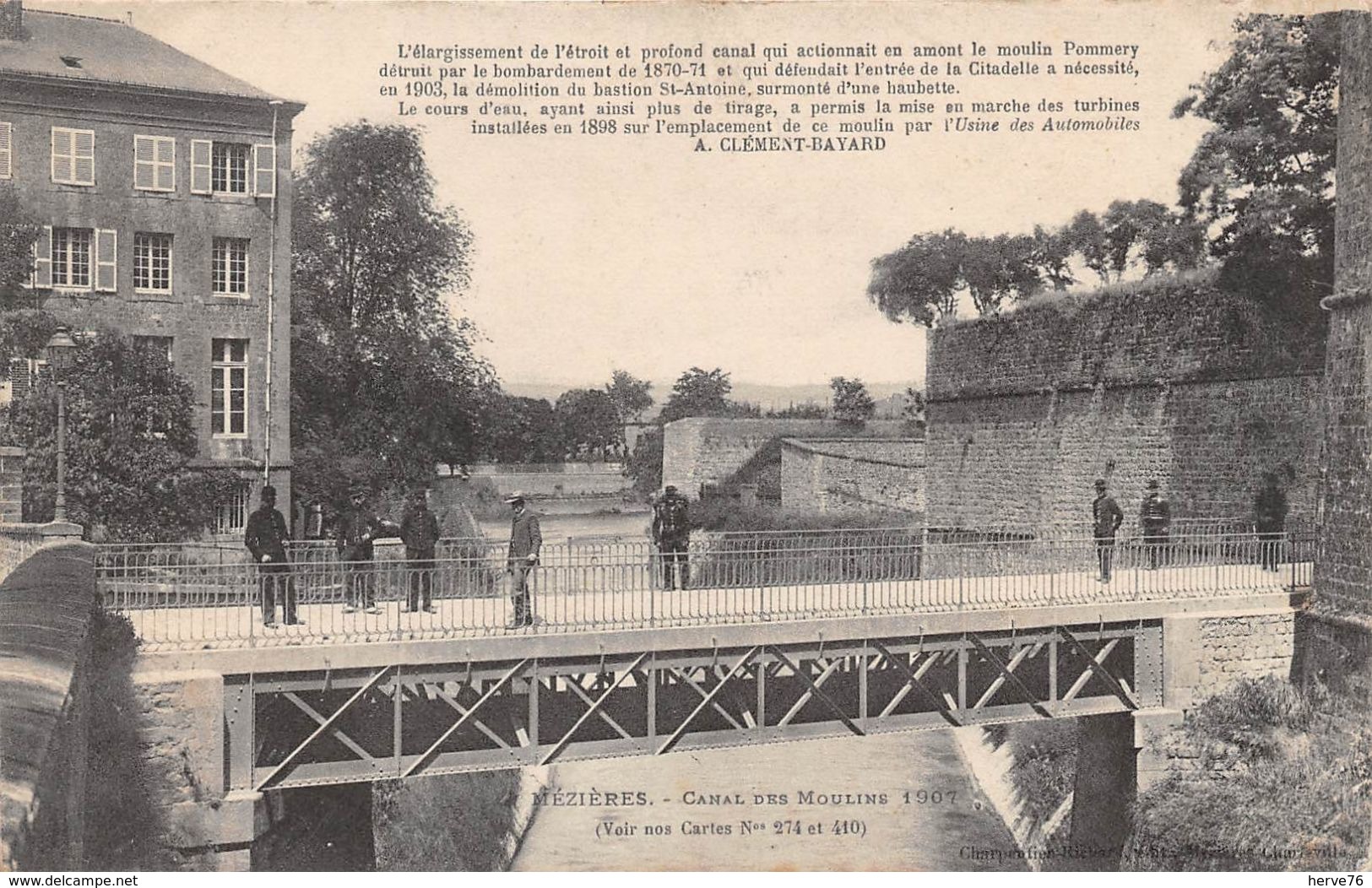 MEZIERES - Canal Des Moulins 1907 - Autres & Non Classés