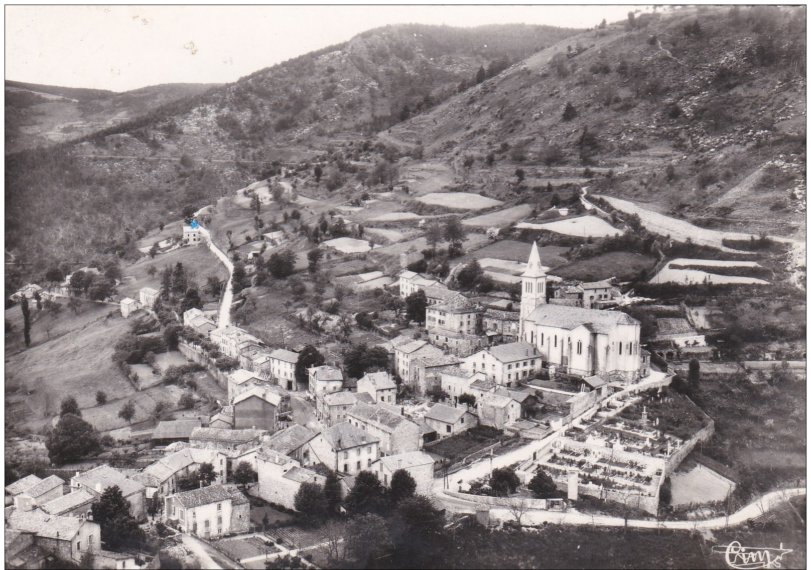 E13 - 07 - Rochepaule - Ardèche - Vue Aérienne - Carte Photo - N° 189-26 A - Autres & Non Classés