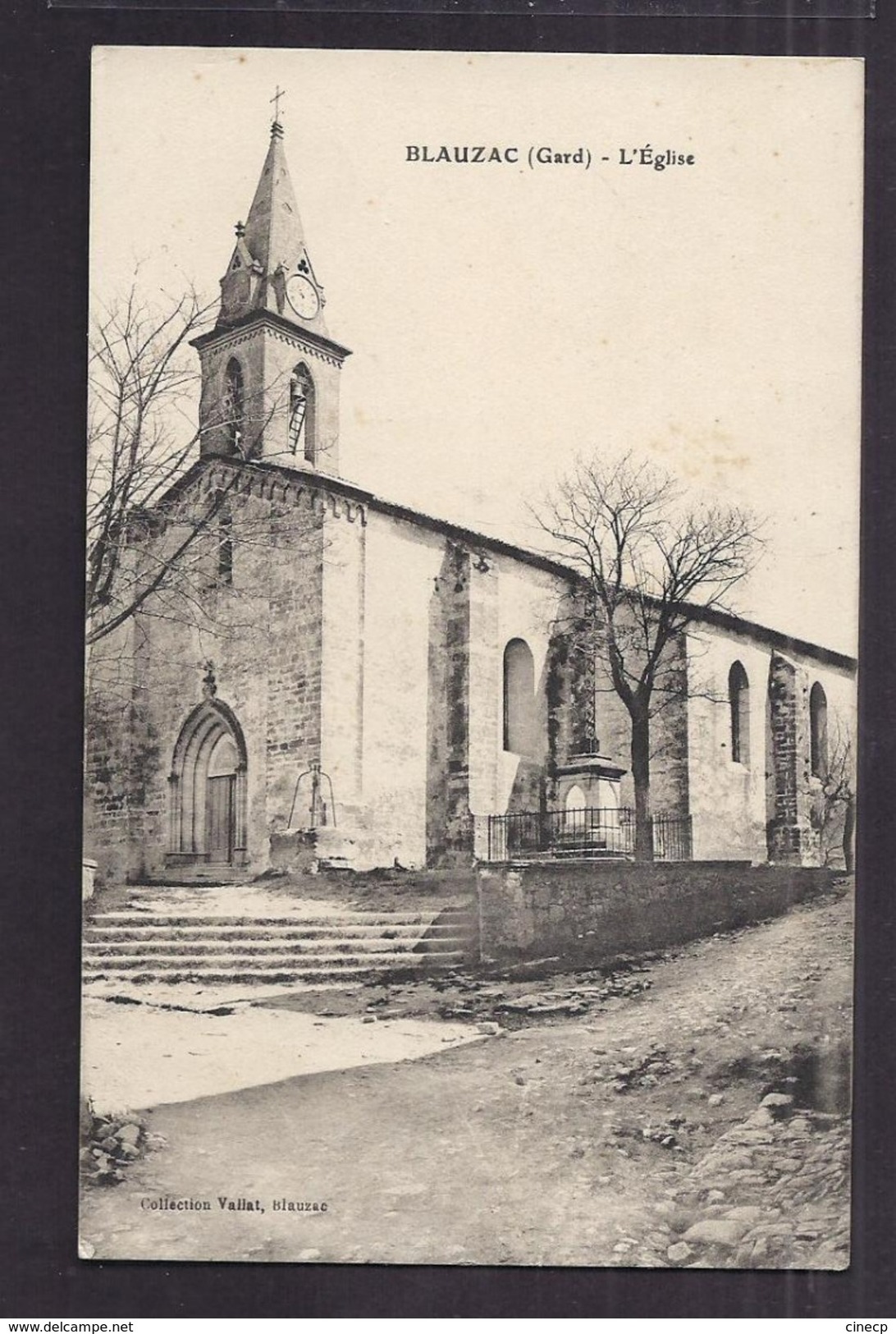 CPA 30 - BLAUZAC - L'Eglise - TB PLAN EDIFICE RELIGIEUX CENTRE VILLAGE - Autres & Non Classés