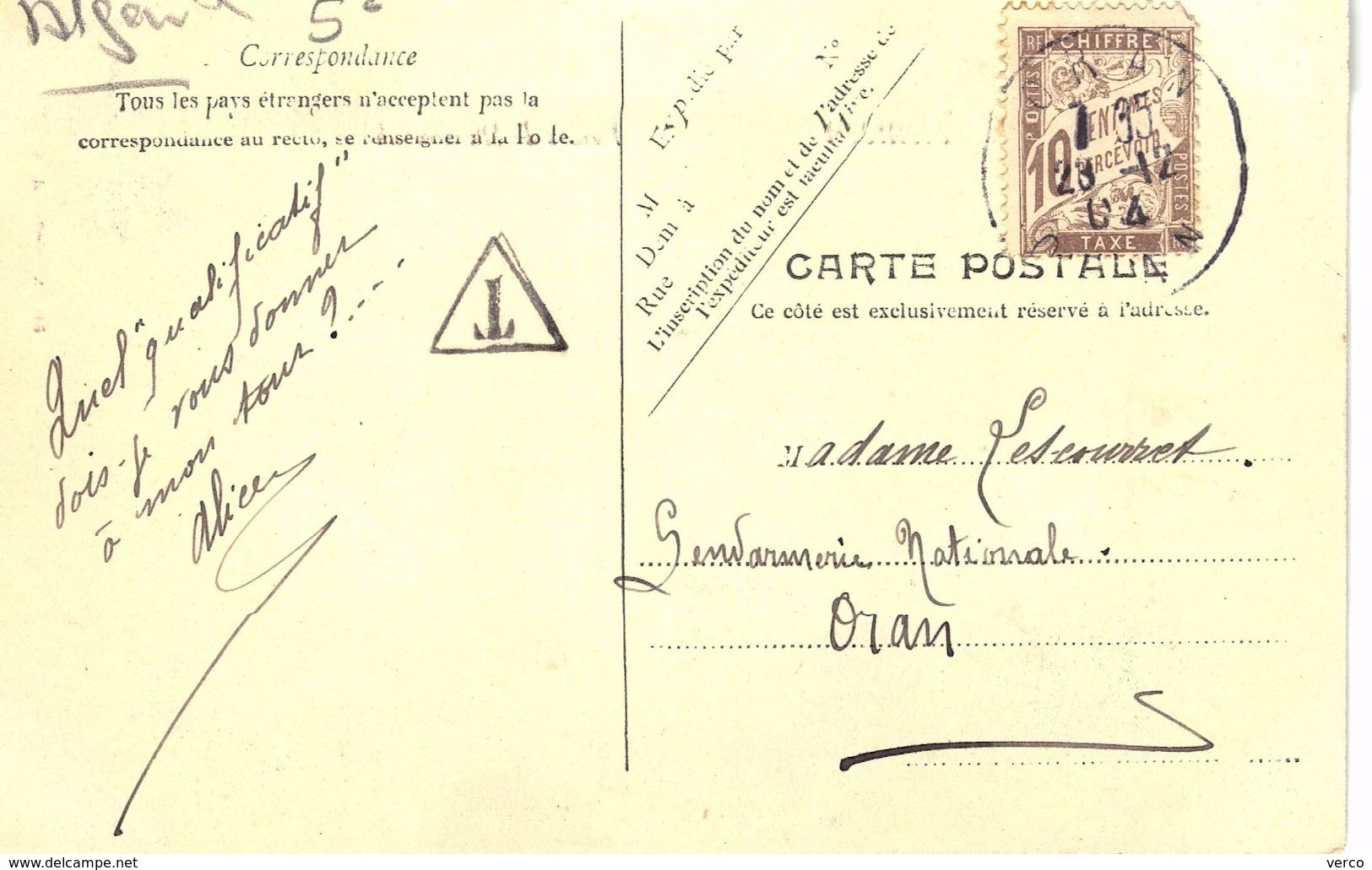 Carte Postale Ancienne De TLEMCEN - Tlemcen