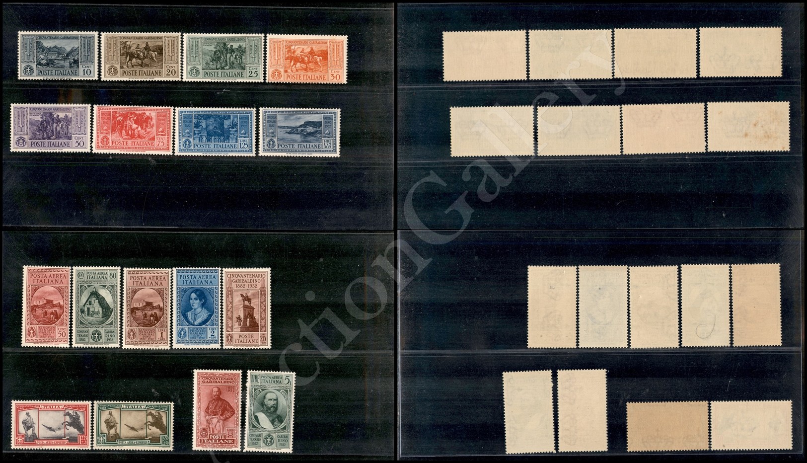 1932 - Garibaldi (315/324+Aerea 32/38) - Emissione Completa Di 17 Valori - Gomma Integra (725) - Autres & Non Classés