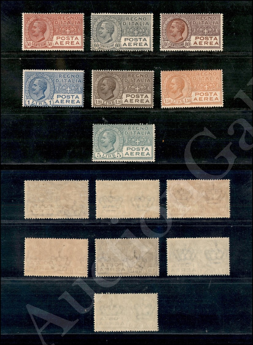 1926/1928 - Posta Aerea (2A/7) - Serie Completa Di 7 Valori - Gomma Integra (450) - Autres & Non Classés