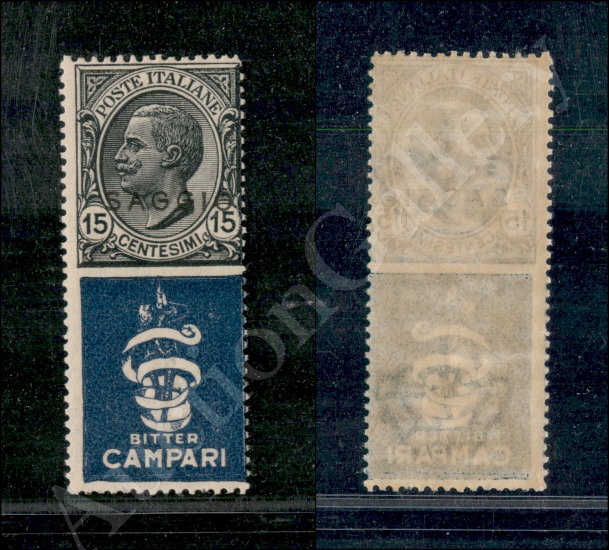 1927 - Saggio - 15 Cent Bitter Campari (1 - Pubblicitari) - Gomma Integra - Autres & Non Classés