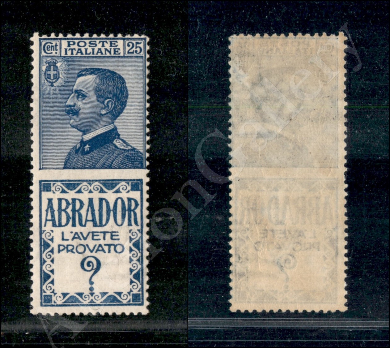 1924 - 25 Cent Abrador (4 - Pubblicitari) - Gomma Integra (400) - Autres & Non Classés