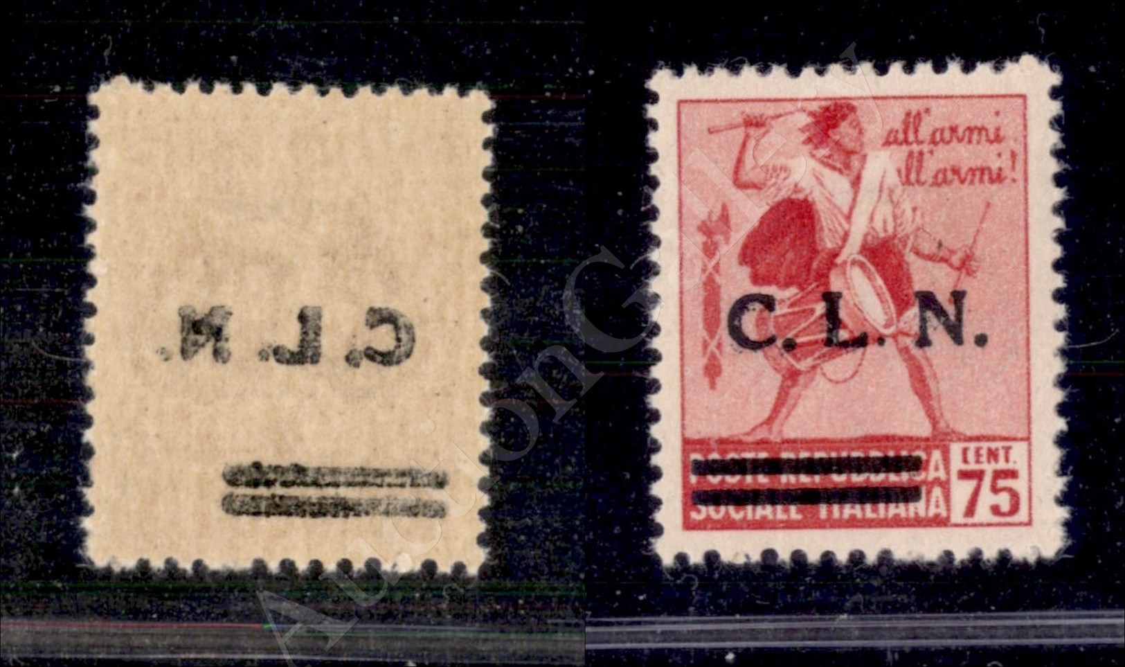 Torino - 1945 - 75 Cent (CEI 14) Con Decalco Della Soprastampa - Gomma Integra - Cert. AG - Autres & Non Classés