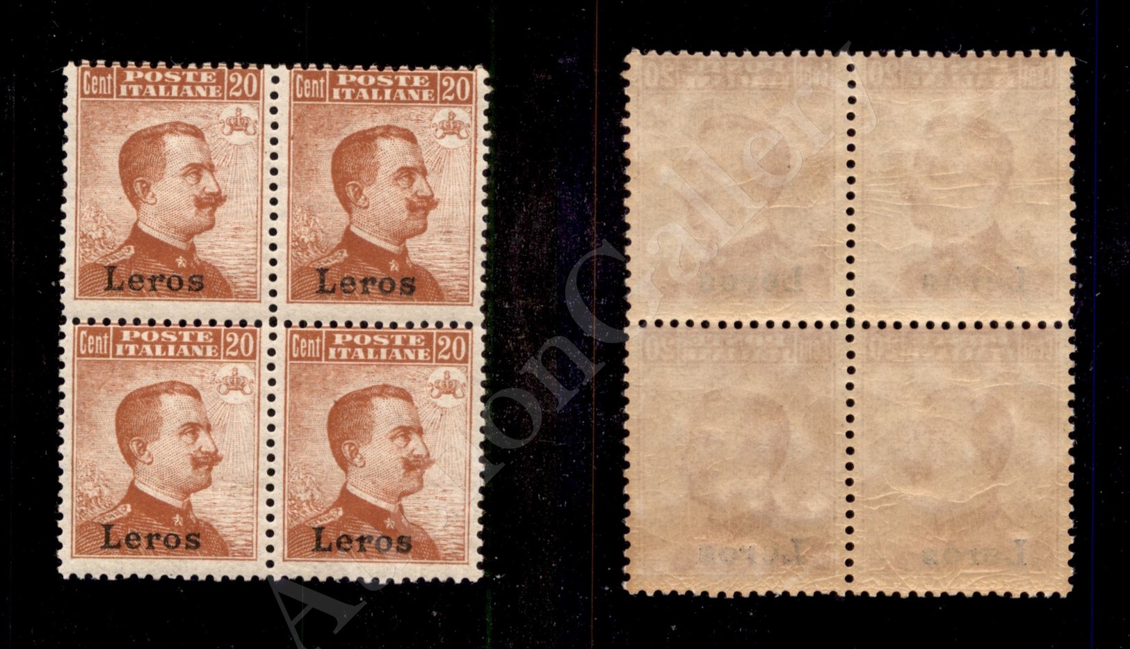 Lero - 1917 - Quartina Del 20 Cent Arancio (9) - Gomma Integra (900) - Autres & Non Classés