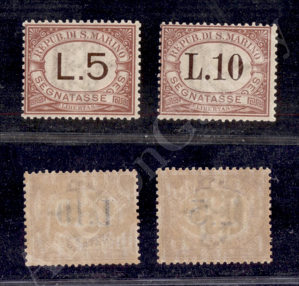 1897/1919 - 5 Lire + 10 Lire (8/9 - Segnatasse) - Gomma Integra (450) - Lombardo-Vénétie