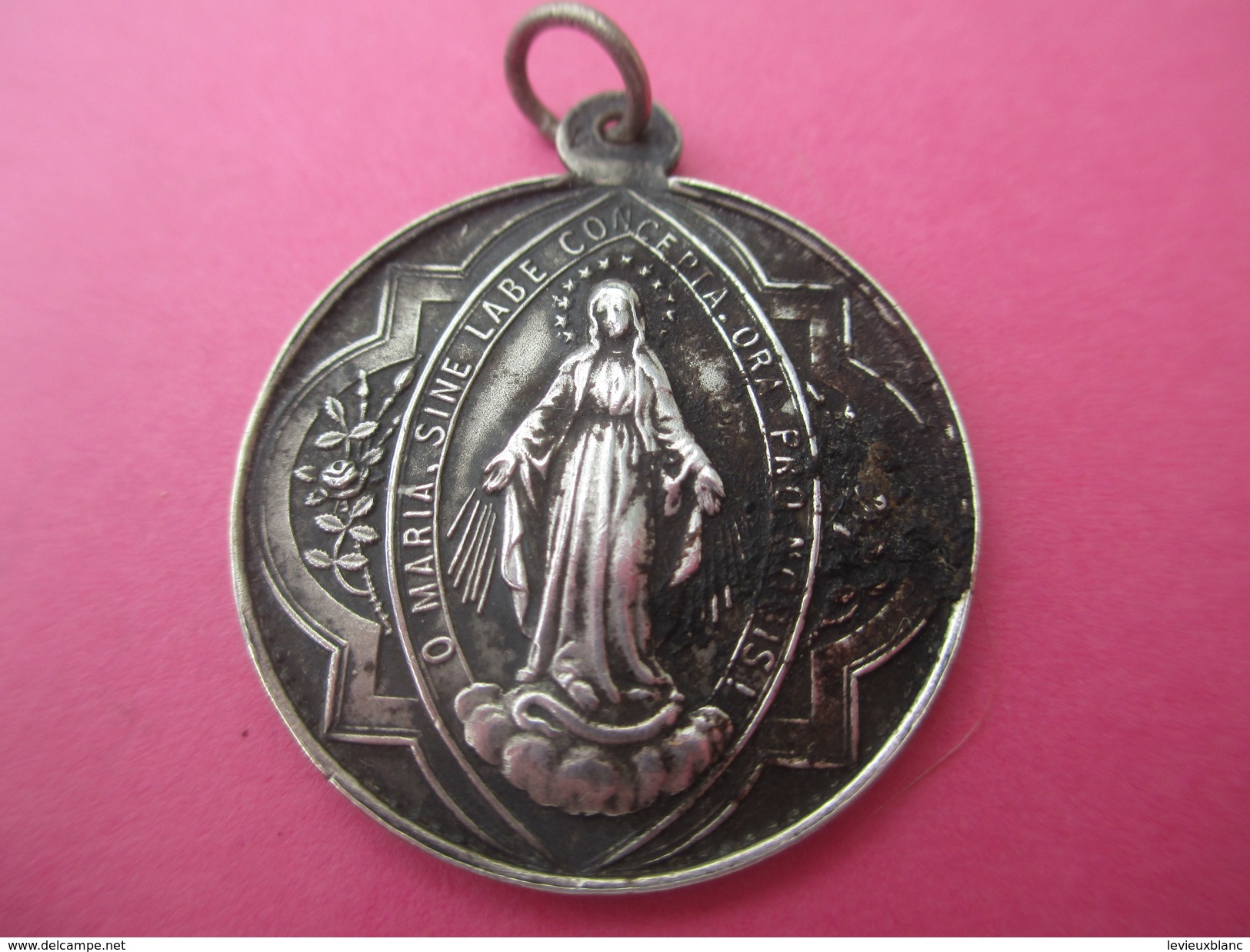 Médaille Religieuse Ancienne/ Ste Anne /Marie Au Berceau/La Vierge Marie/Jerusalem/Fin XIXéme Siécle      CAN428 - Religion & Esotérisme