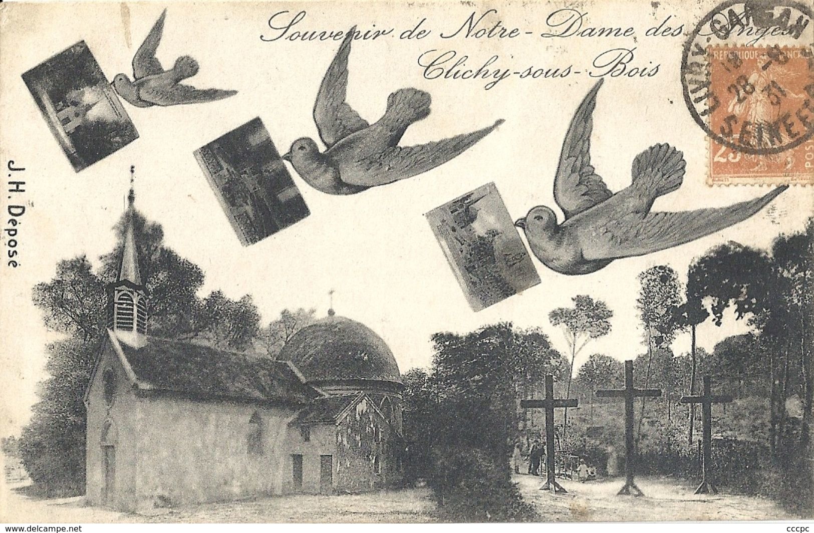 CPA Clichy-sous-bois Souvenir De Notre-Dame Des Anges - Clichy Sous Bois