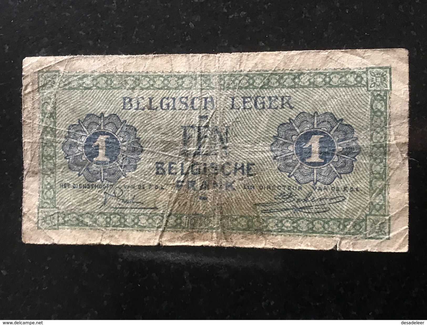 Belgium 1 Franc 1946 - 1-2 Franchi