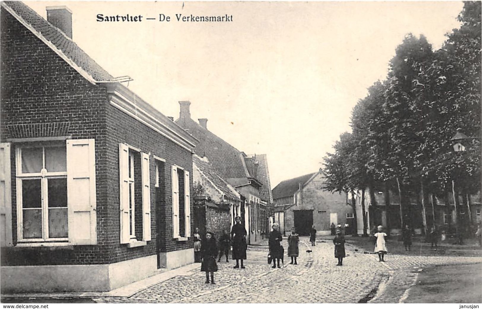 Zandvliet, Verkensmarkt 1910-1920 - Autres & Non Classés