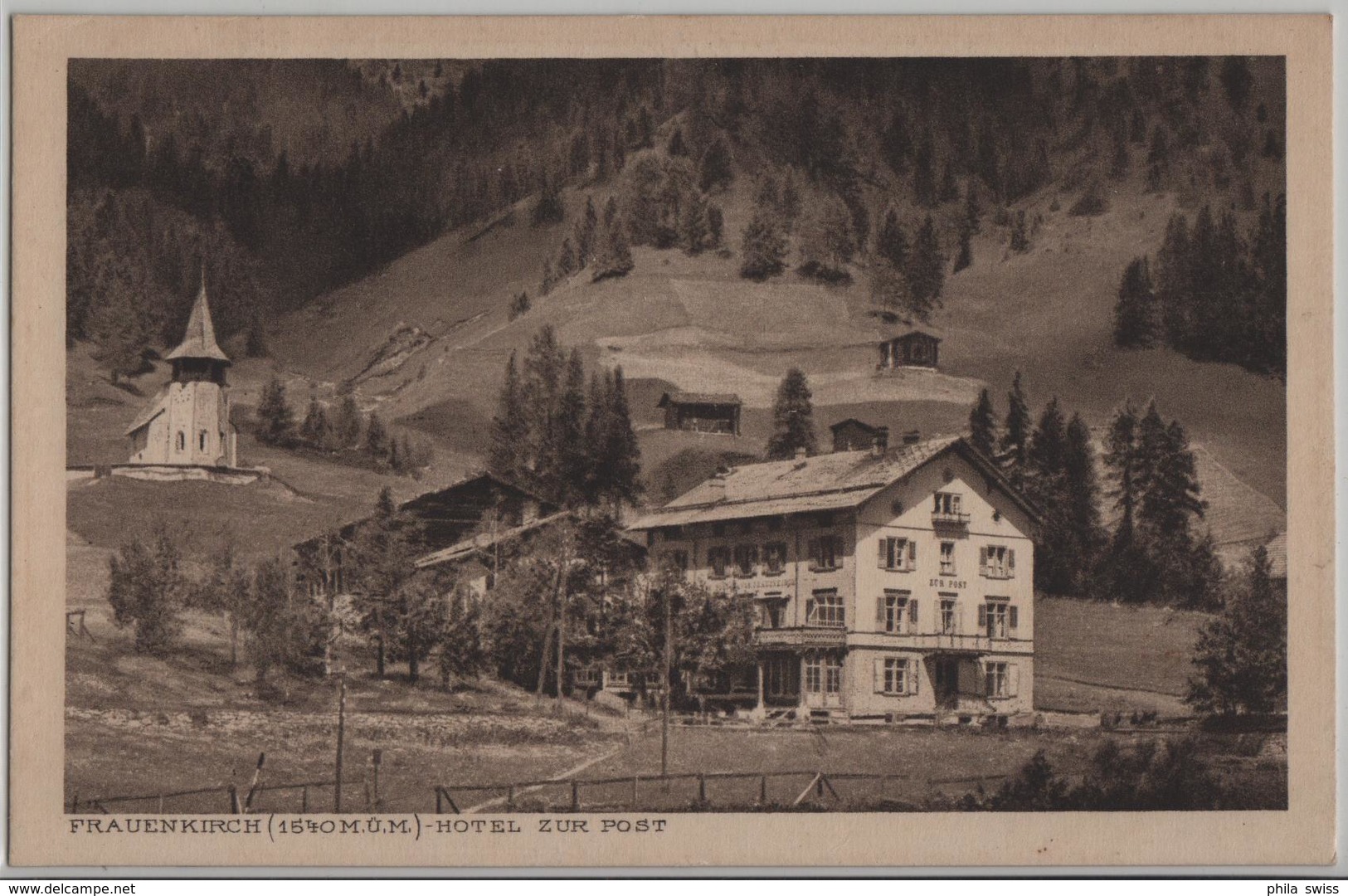 Frauenkirch - Hotel Zur Post - Photo: E. Meerkämper - Autres & Non Classés