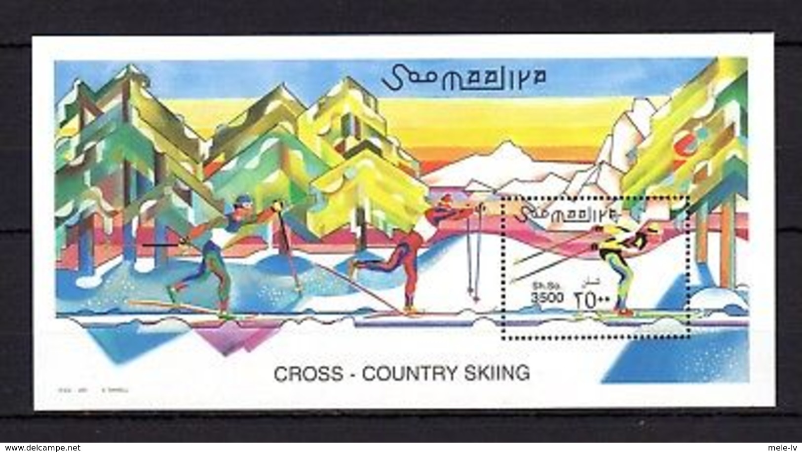 Somalia 2001 Cross-country Skiing MNH -(V-23) - Andere & Zonder Classificatie