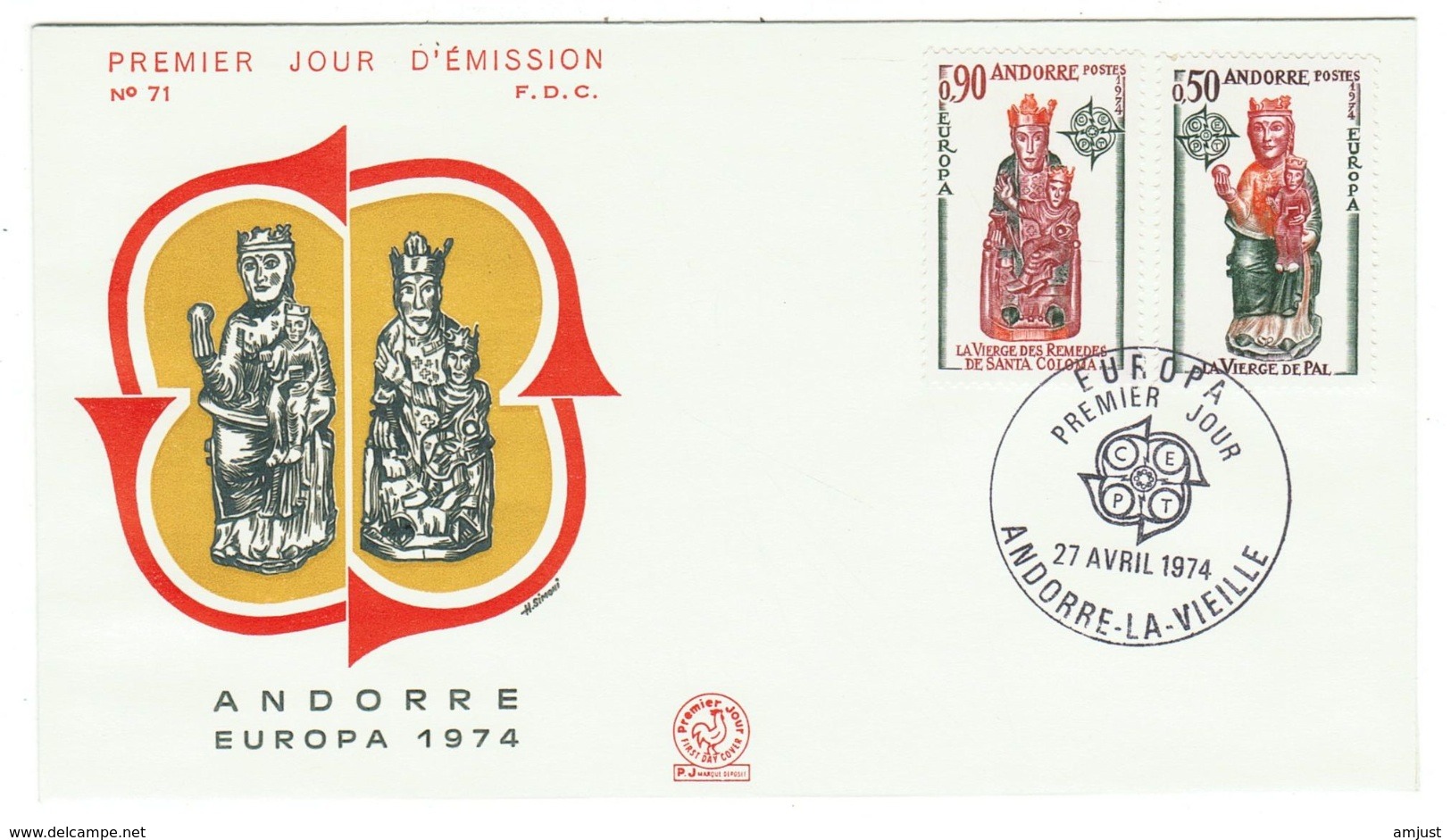 Andorre // FDC // Europa 1974 - FDC