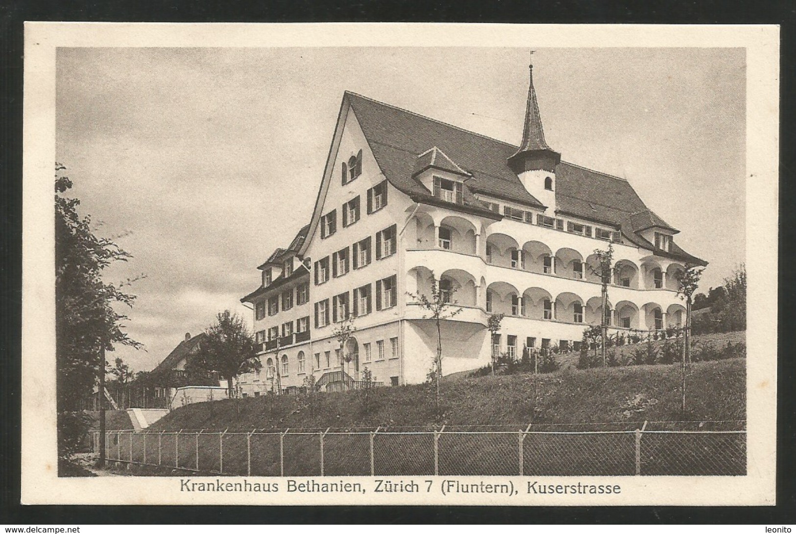 ZÜRICH Krankenhaus BETHANIEN Spital Fluntern Kuserstrasse Ca. 1920 - Fluntern