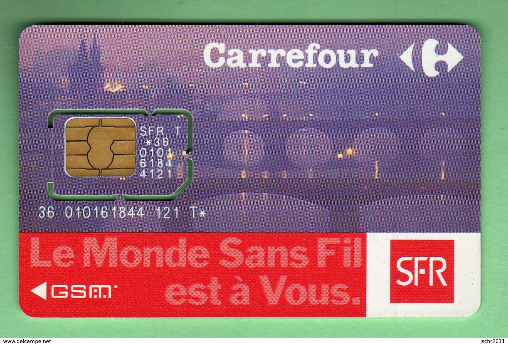 GSM *** SFR CARREFOUR N°1 *** Tirage ? Ex *** (A2-P10) - Prepaid: Mobicartes