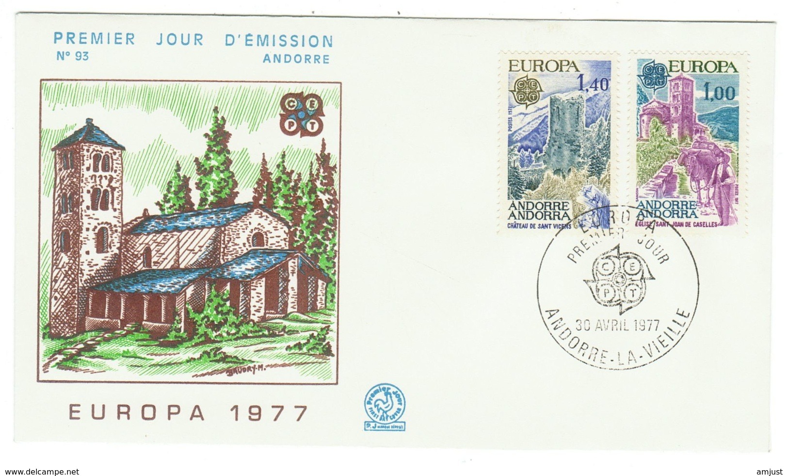 Andorre // FDC // 1977 // Europa 1977 - FDC