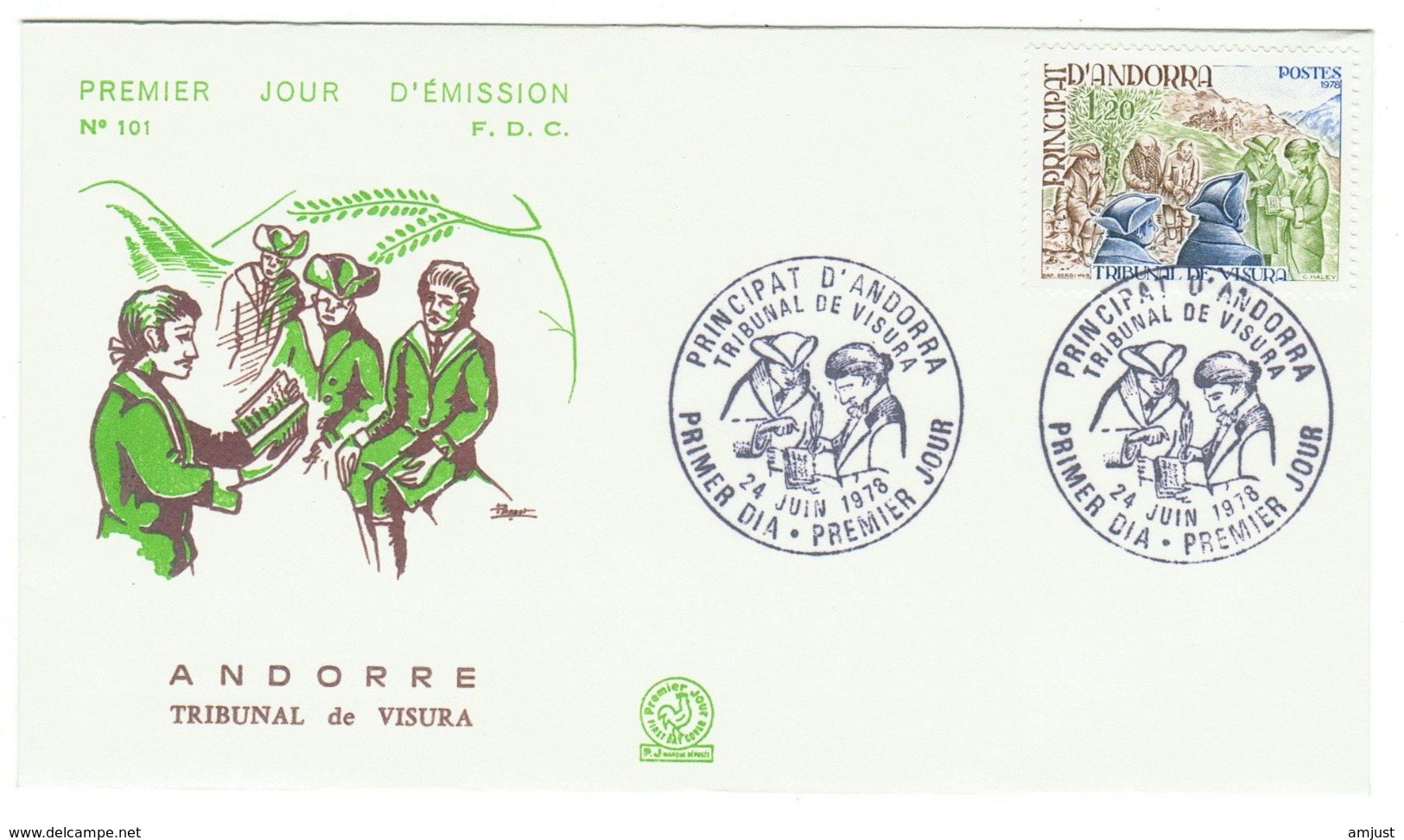 Andorre // FDC // 1978 // Tribunal De Visura - FDC