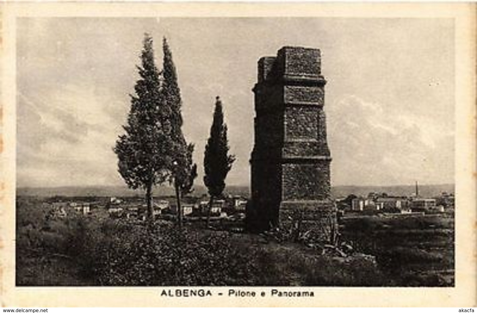 CPA ALBENGA Pilone E Panorama. ITALY (530533) - Altri & Non Classificati