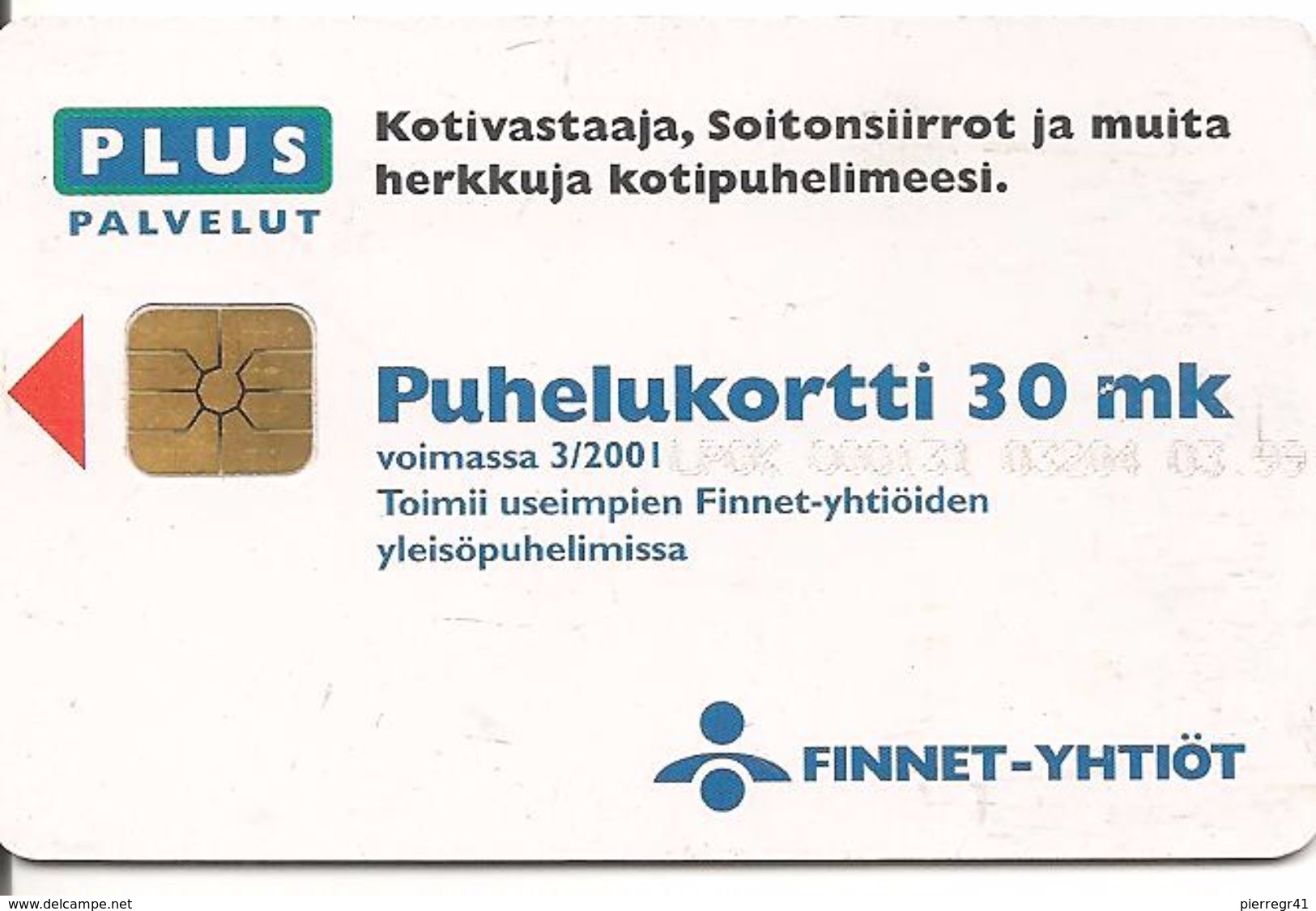 CARTE-PUCE -FINLANDE-GEM-03/2001-CYCLISTE VTT-TBE - Finlande