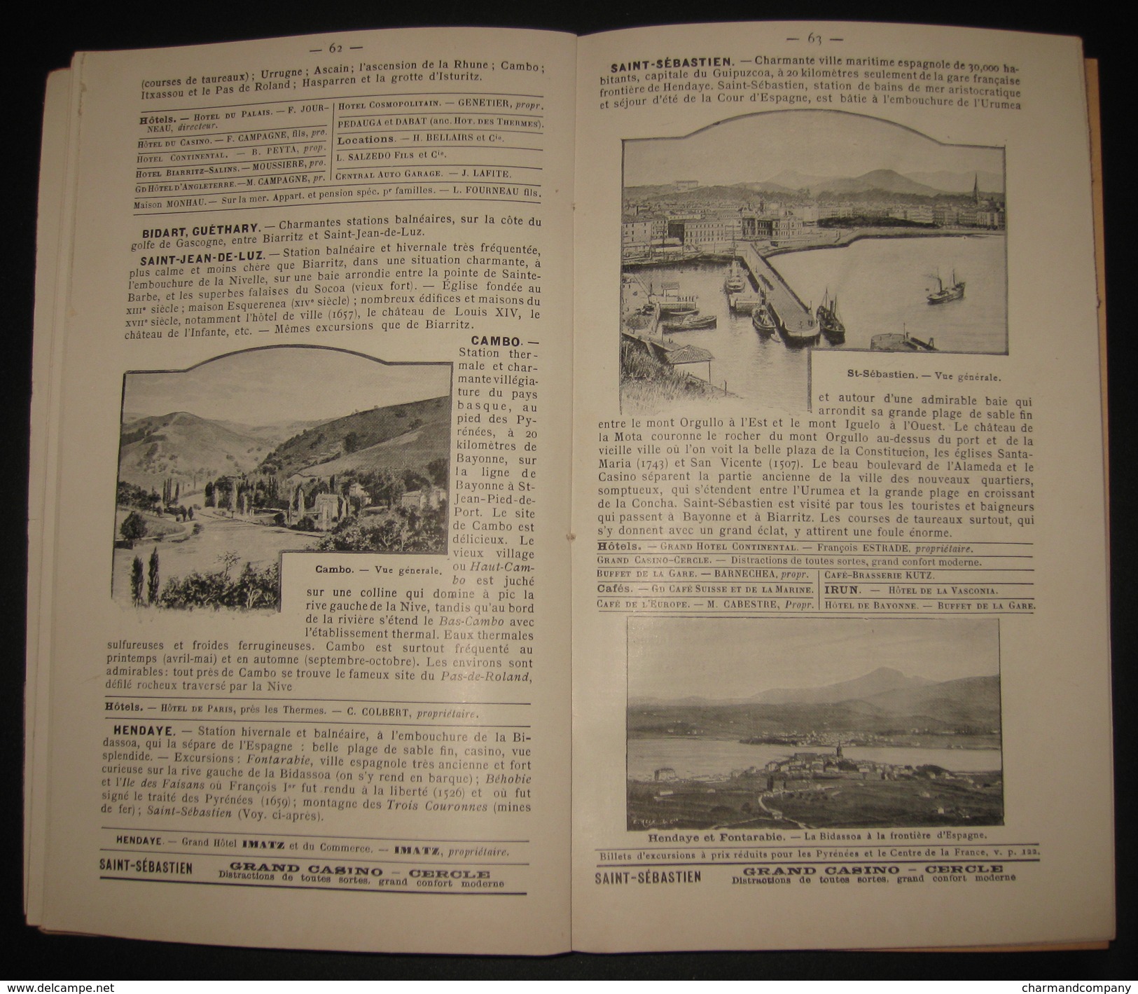 Eté 1903 - Livret-Guide Officiel - Chemins De Fer D'Orléans - Touraine/Auvergne/Bretagne/Pyrénées - 288 Pages - 14 Scans - Europe