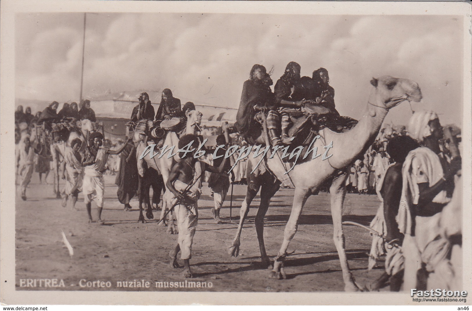 ERITREA_Corteo Nuziale Mussulmano _Originale D'Epoca100%- - Eritrea