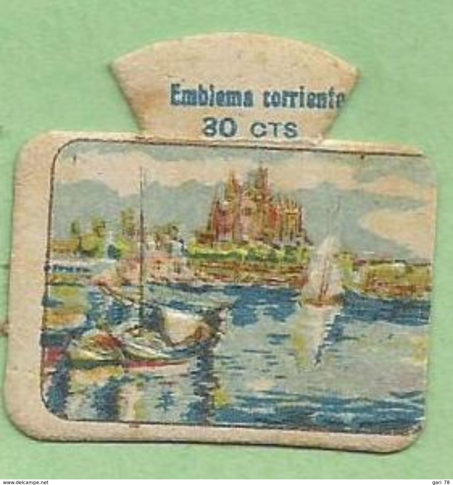 EMBLEMA CORRIENTE 30 Cts Série M (n° 6) MALLORCA La Perla Luminosa Del Riente Archipielago Balear .... - Autres & Non Classés