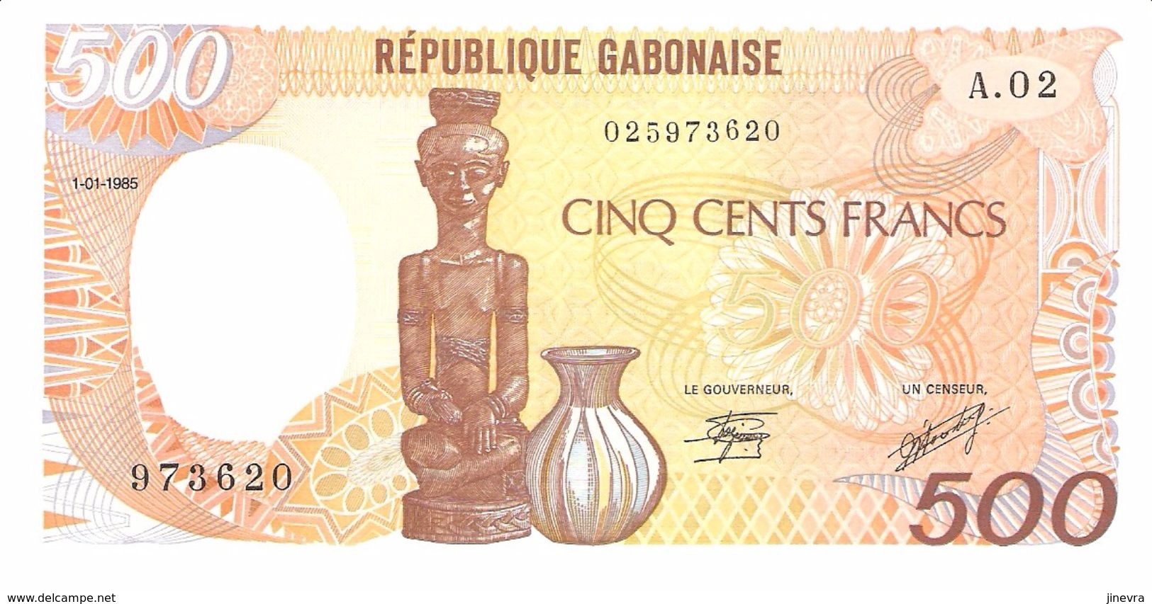 GABON 500 FRANCS 1985 PICK 8 UNC - Gabon