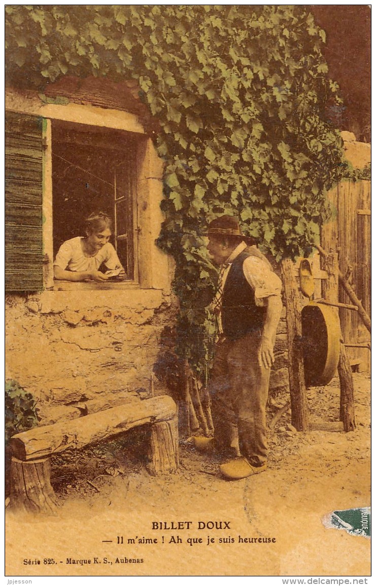 ARDECHE  07  "BILLET DOUX"  EDITEUR AUBENAS  FOLKLORE  FANTAISIE - Autres & Non Classés