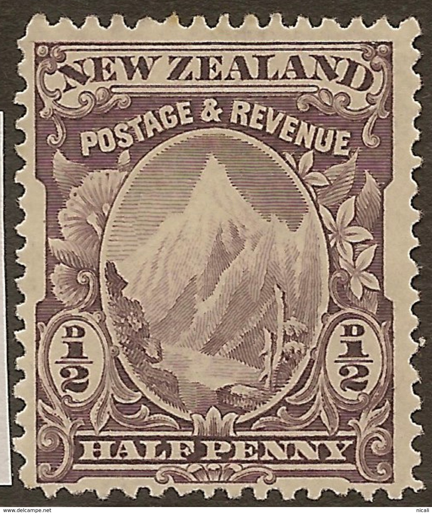 NZ 1898 1/2d Mt Cook SG 246 HM #AAT132 - Neufs