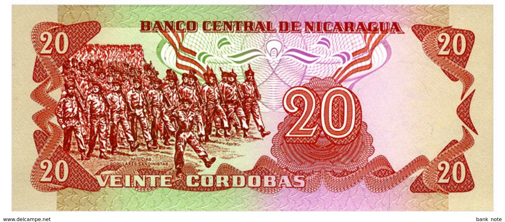 NICARAGUA 20 CORDOBAS 1979 Pick 135 Unc - Nicaragua