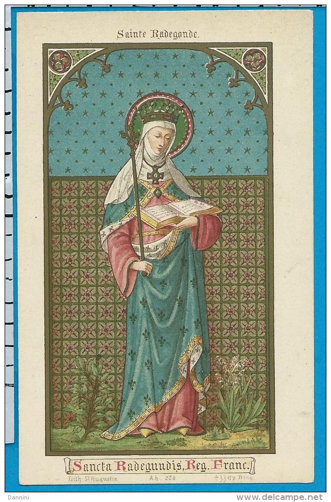 Holycard    St. Augustin    228    St. Radegundis - Devotion Images