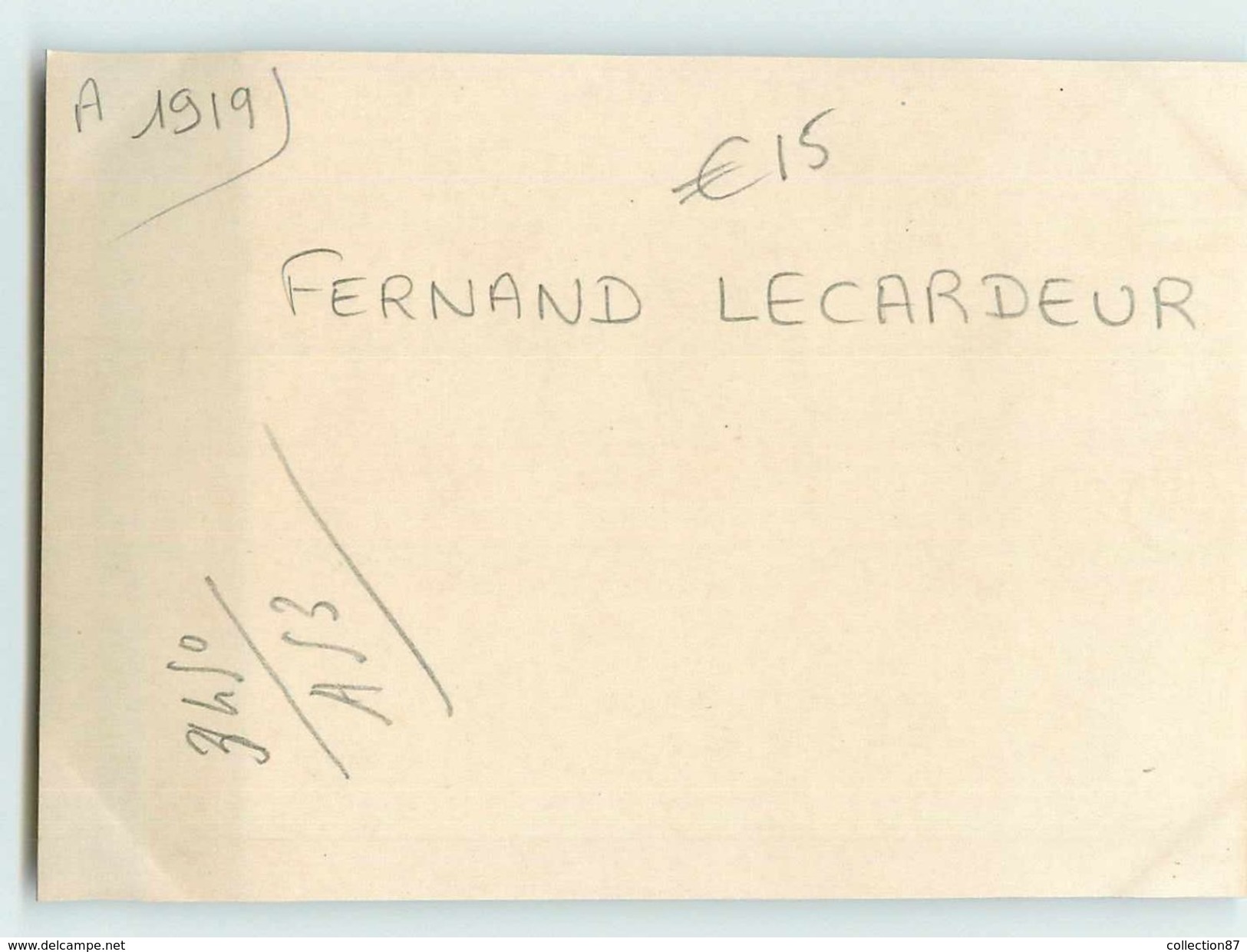 87 - AMBAZAC < FERNAND LECARDEUR En 1919 - DETAILS Dans DESCRIPTION - Ambazac