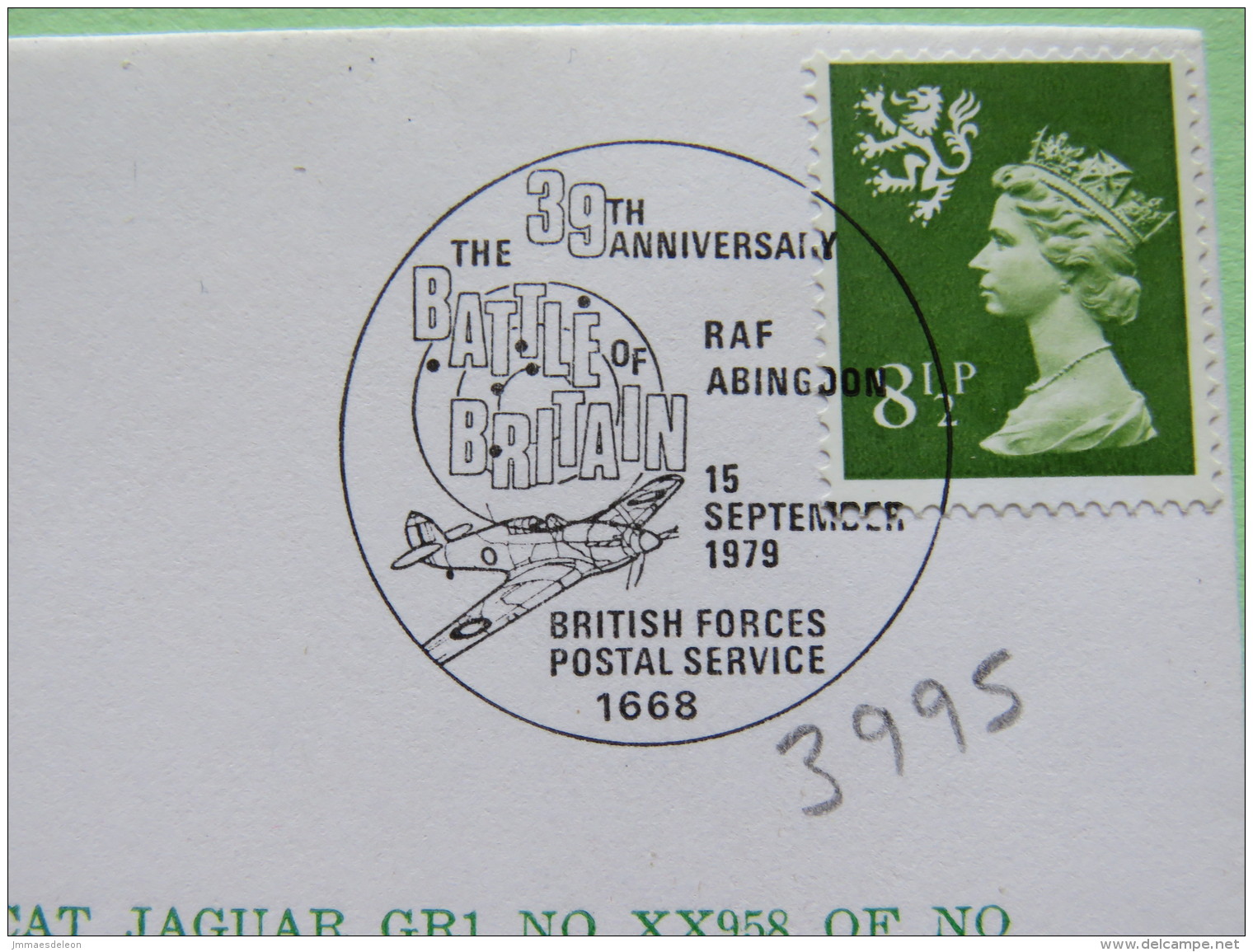 Great Britain 1979 Signed Military Special Cover From RAF Abingdon To U.K. - Plane - Jeffrey Kindersley Quill / Machin L - Covers & Documents