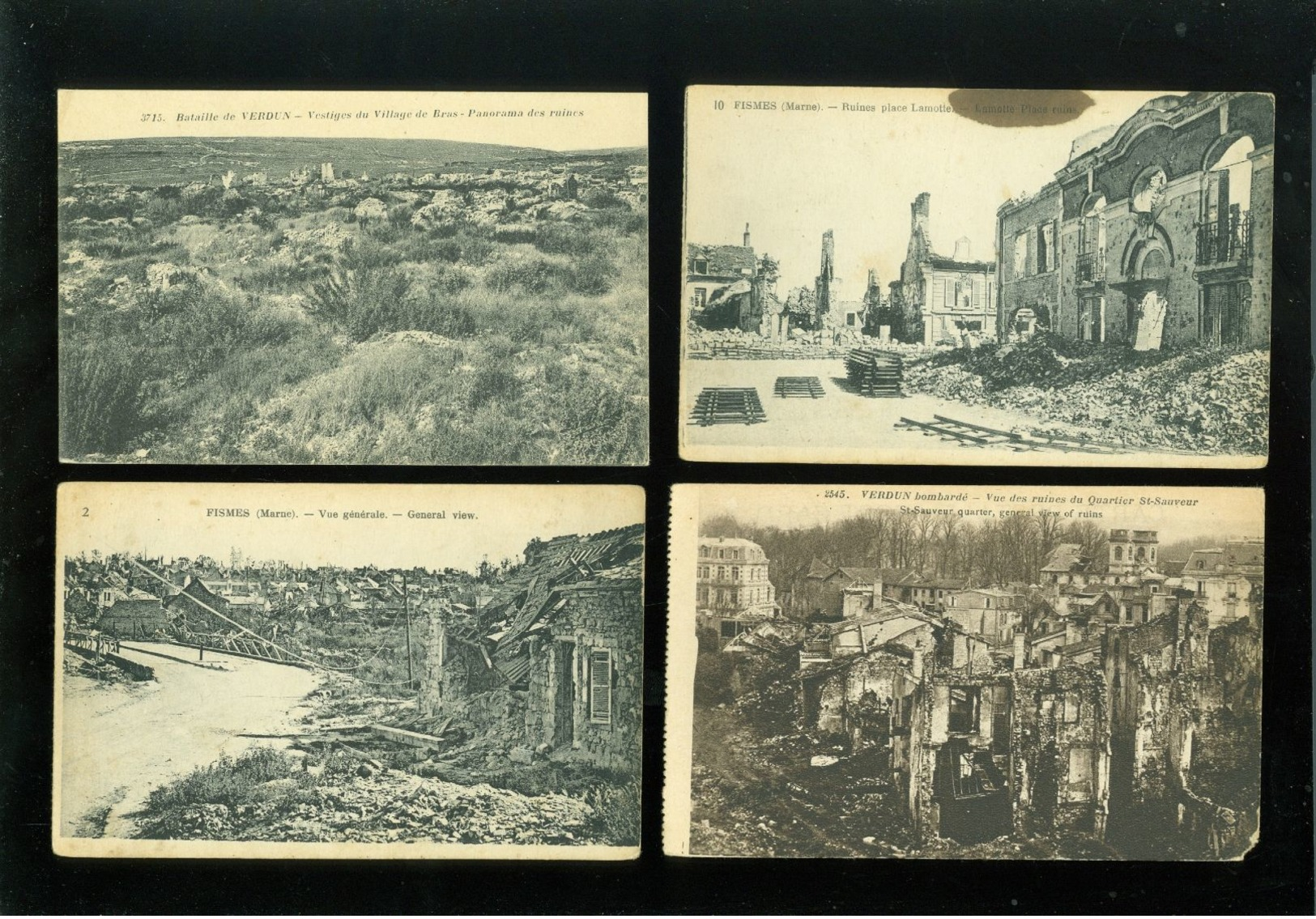 Beau lot de 60 cartes postales de France guerre ruines soldat armée     Mooi lot 60 postkaarten Frankrijk oorlog ruinen