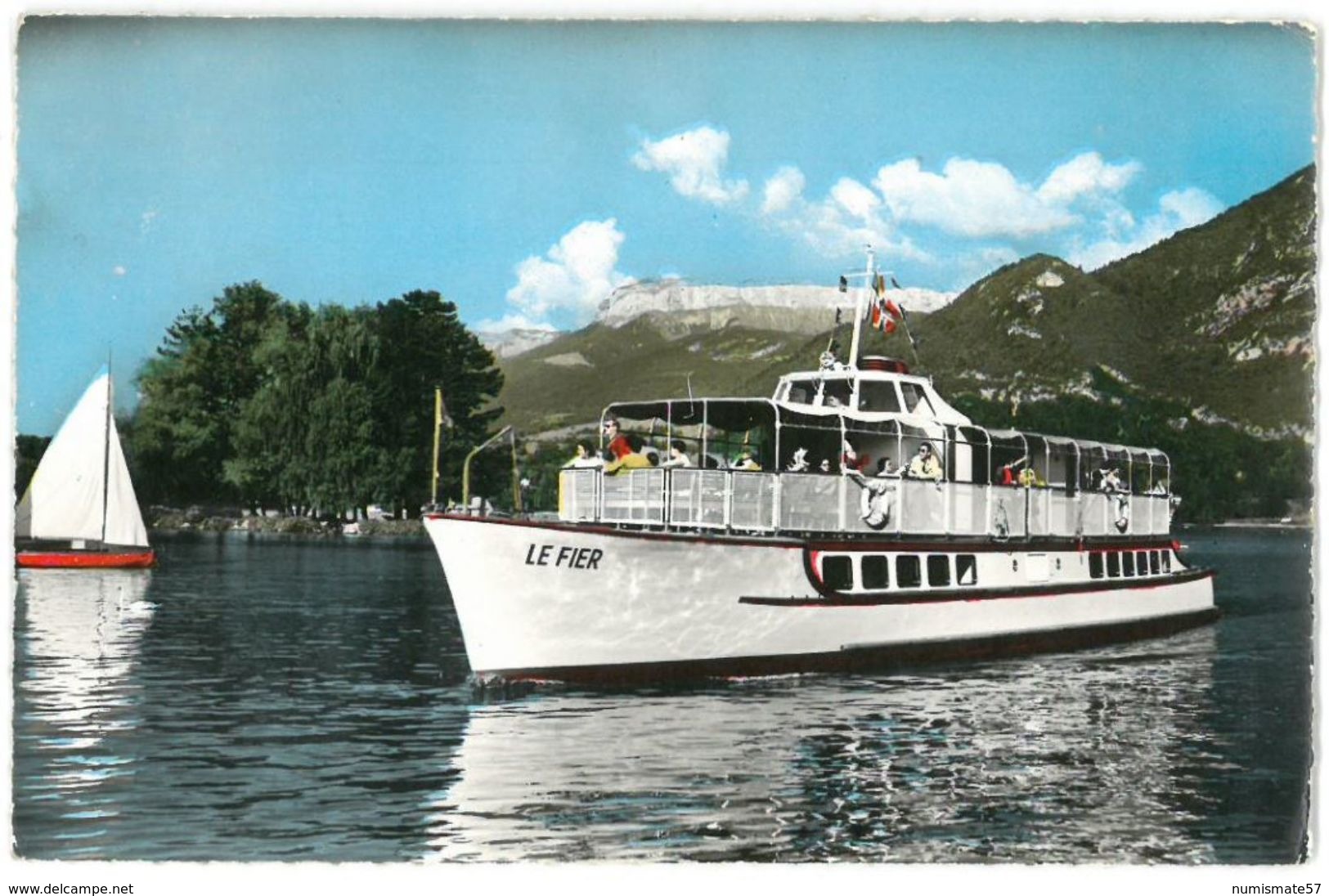 CPSM ANNECY - Le FIER Et L'Ile Des Cygnes - Ed. G. MOUCHET N°1379 - Ferries