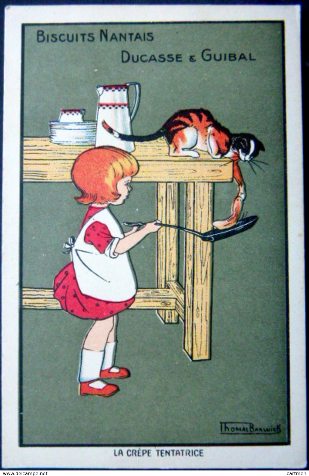 BARWICK  BISCUITS NANTAIS DUCASSE ET GUIBAL CHAT ET CREPE TENTATRICE - Sonstige & Ohne Zuordnung