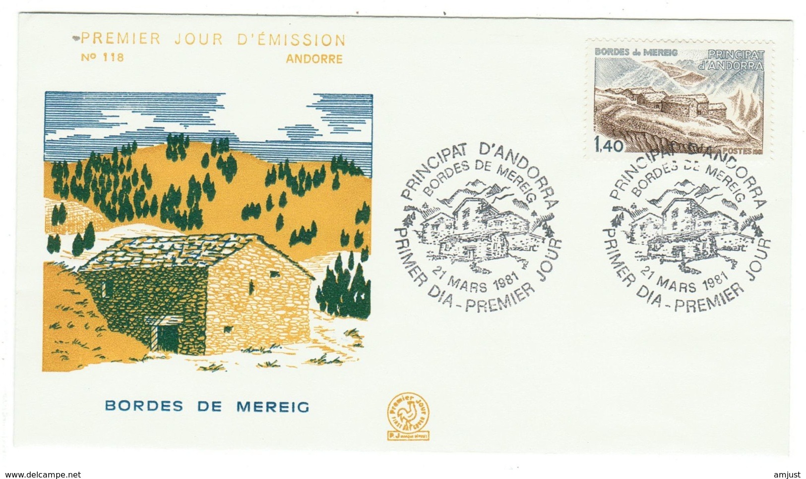 Andorre // FDC // 1981 //  Bordes De Mereig - FDC
