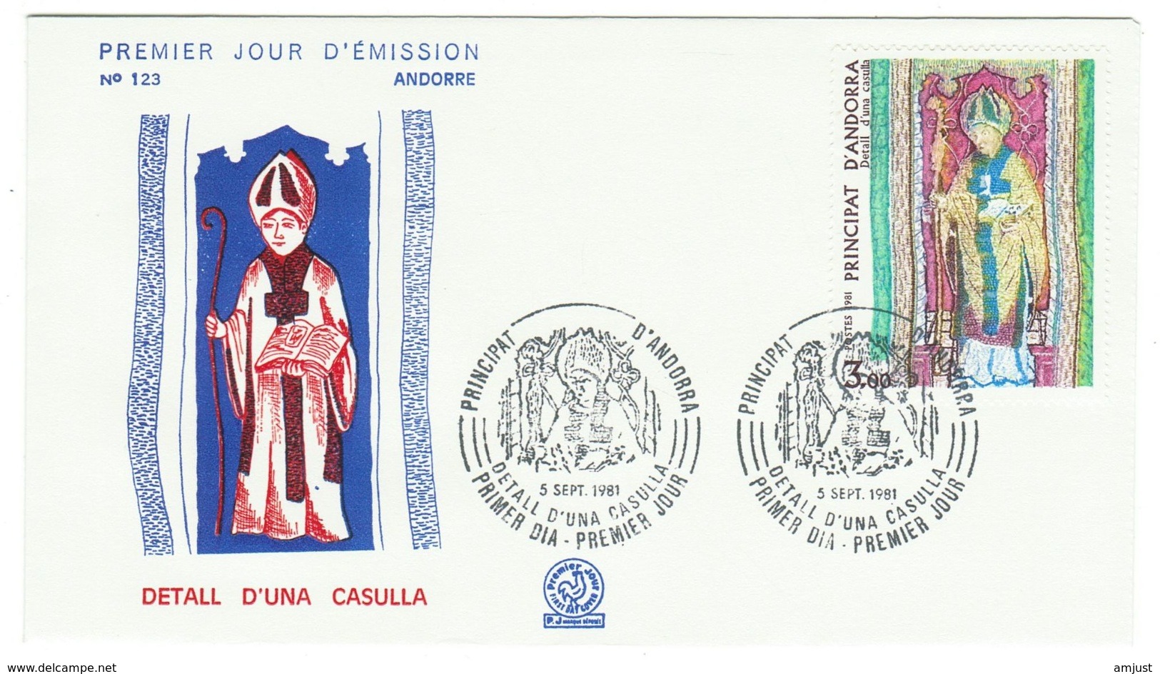 Andorre // FDC // 1981 //  Detall D'una Casulla - FDC