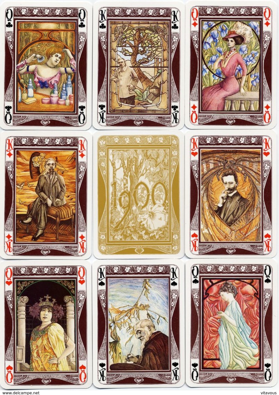 Les Années 1900 -  Jeu De 54 Cartes à Jouer - Playing Cards - 54 Cartas