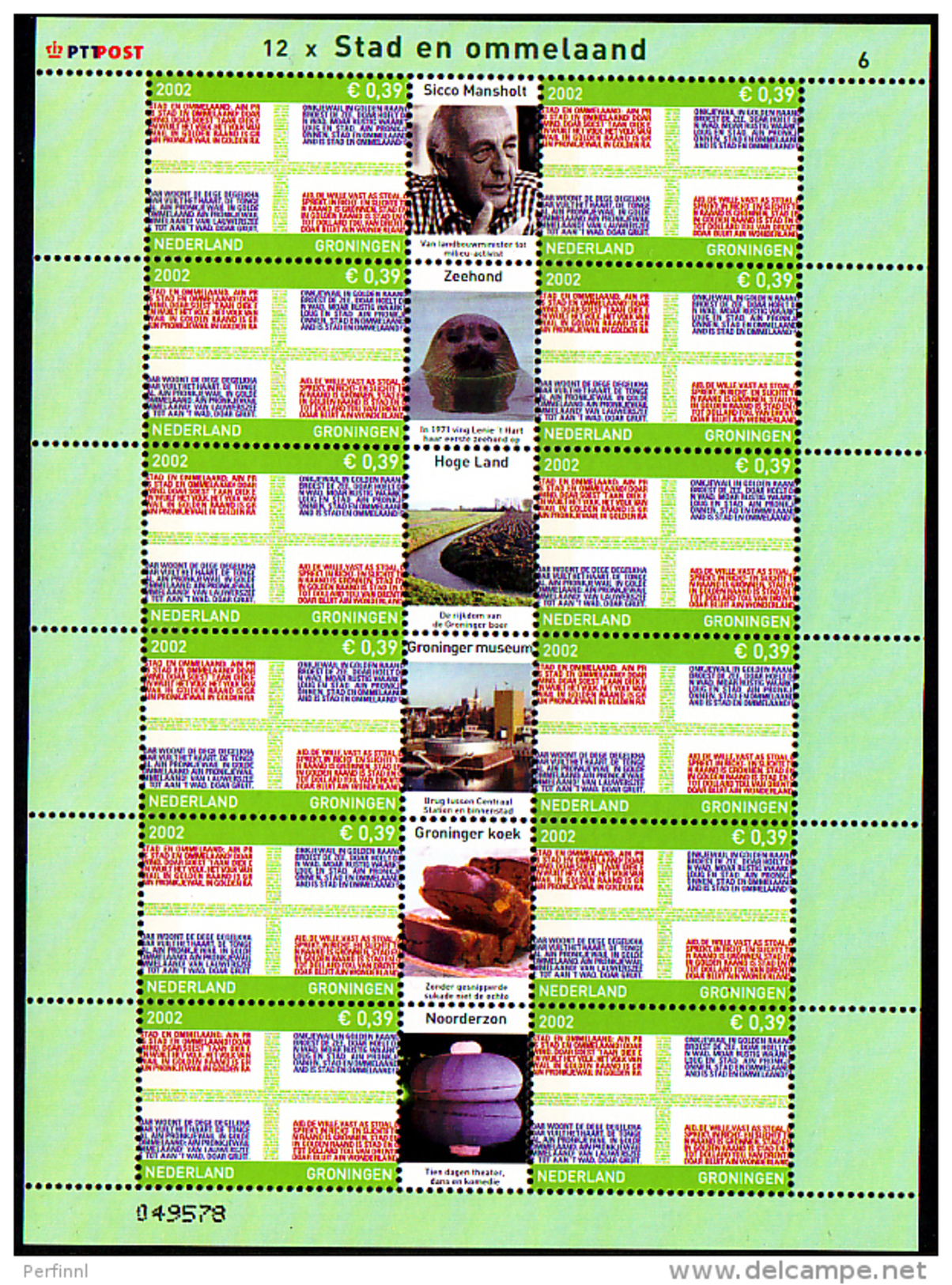 2070PM Vel Postfris - Variedades Y Curiosidades