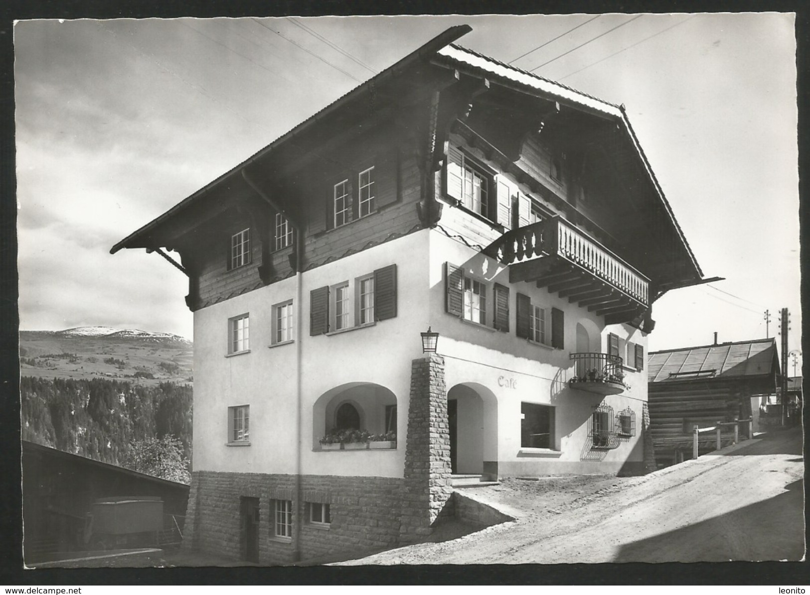 WALTENSBURG GR Vuorz Surselva Café Conditorei BERTOGG Ca. 1960 - Waltensburg/Vuorz